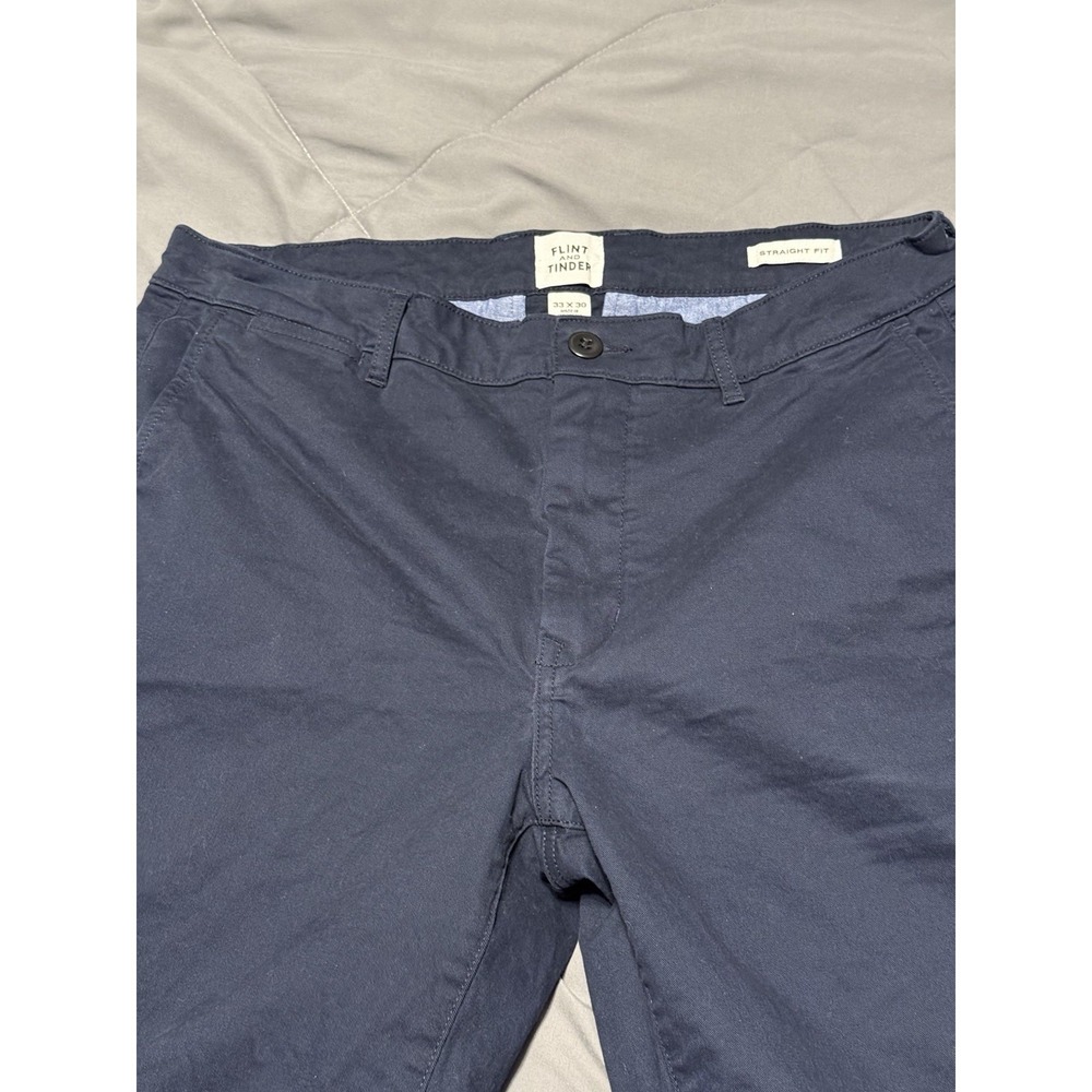 Flint and Tinder 365‎ Straight Fit Chino Pant 32x30 (34x30) Navy Huckleberry